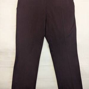 H&M Burgundy Ankle Length Dress Pants